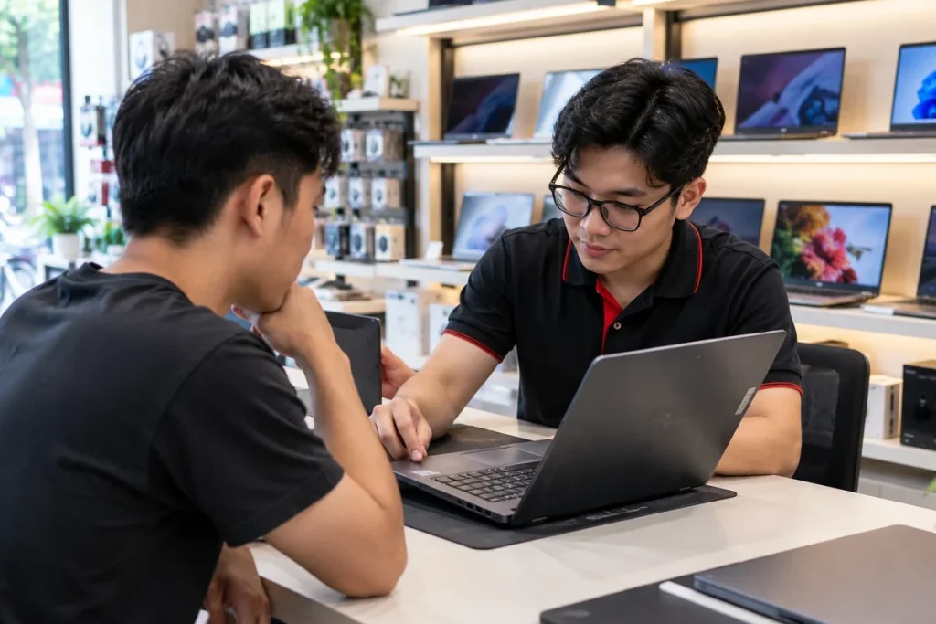 Thu cũ đổi mới laptop: quy trình định giá và cách nhận trợ giá
