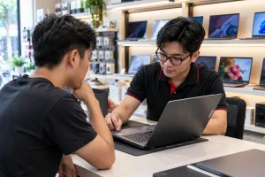 Thu cũ đổi mới laptop: quy trình định giá và cách nhận trợ giá